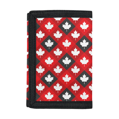 Canada Maple Leaf Pattern Print Trifold Wallet