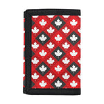 Canada Maple Leaf Pattern Print Trifold Wallet
