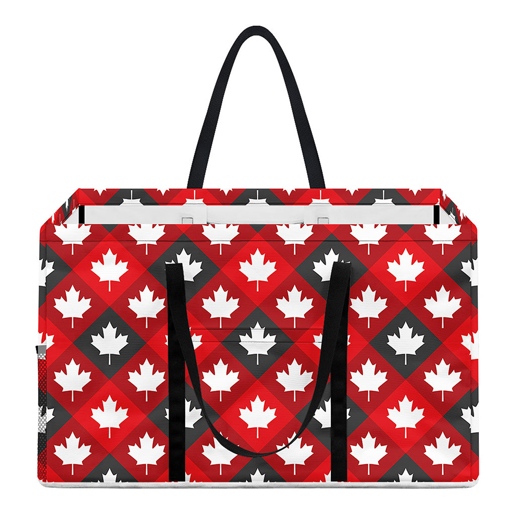 Canada Maple Leaf Pattern Print Utility Tote Bag