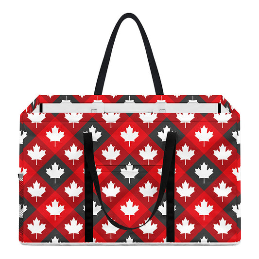 Canada Maple Leaf Pattern Print Utility Tote Bag