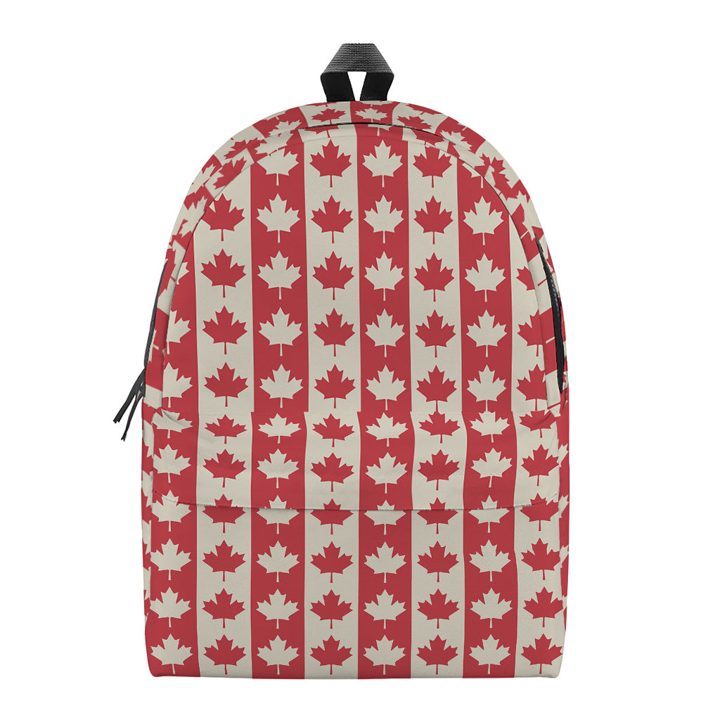 Canadian Maple Leaf Pattern Print Backpack