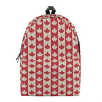 Canadian Maple Leaf Pattern Print Backpack