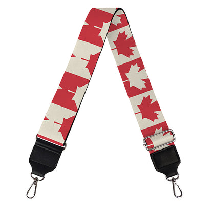 Canadian Maple Leaf Pattern Print Bag Strap
