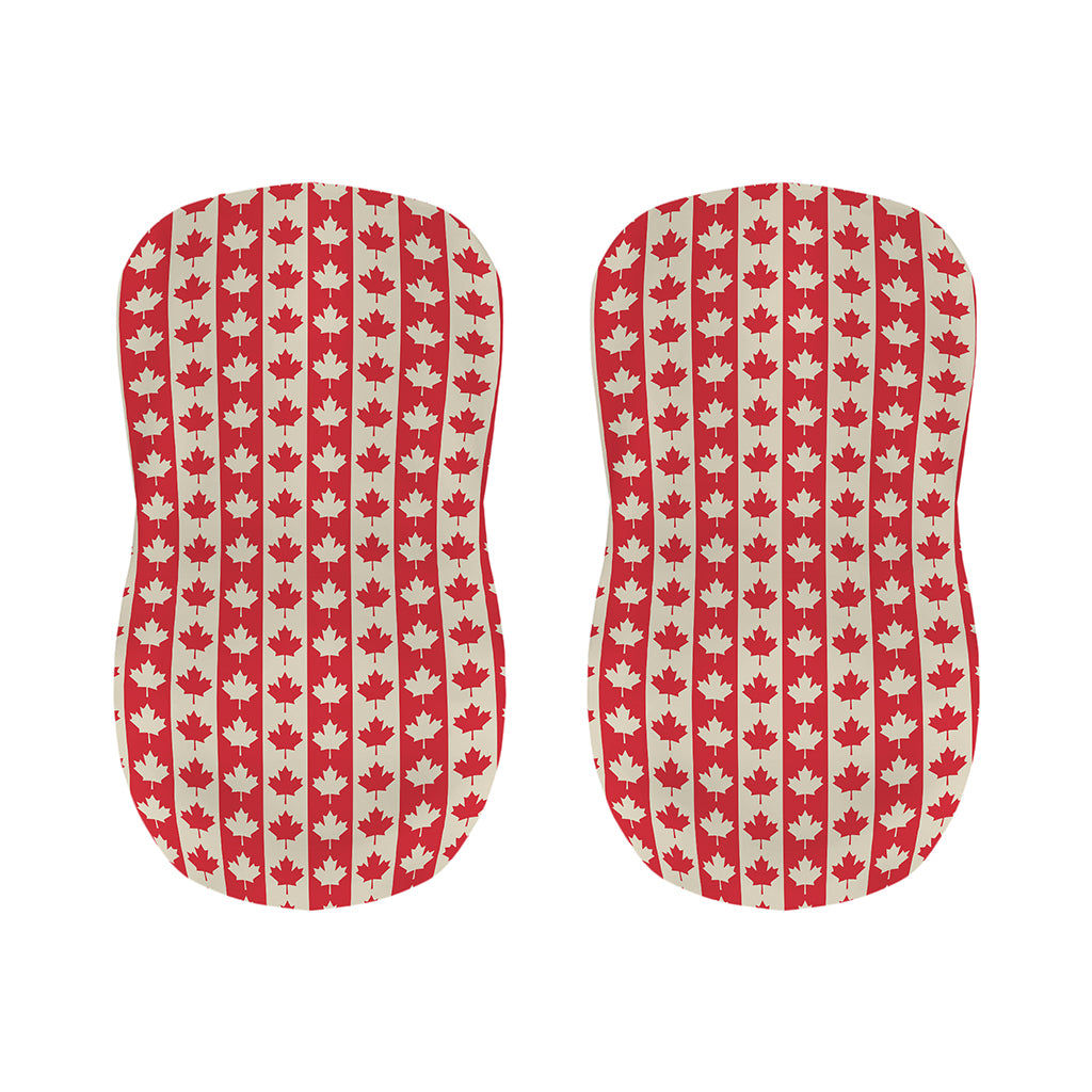 Canadian Maple Leaf Pattern Print Bar Stool Covers