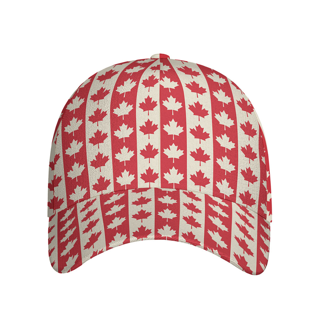 Canadian Maple Leaf Pattern Print Baseball Cap