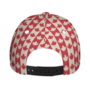 Canadian Maple Leaf Pattern Print Baseball Cap