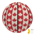 Canadian Maple Leaf Pattern Print Basketball
