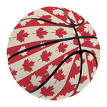 Canadian Maple Leaf Pattern Print Basketball