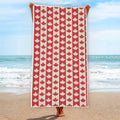 Canadian Maple Leaf Pattern Print Beach Towel