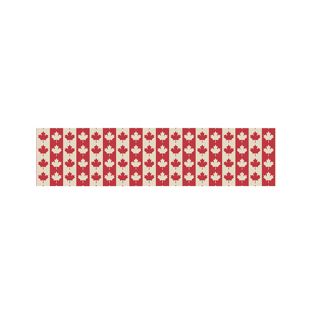 Canadian Maple Leaf Pattern Print Bed Runner