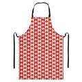 Canadian Maple Leaf Pattern Print Bib Apron With Pocket