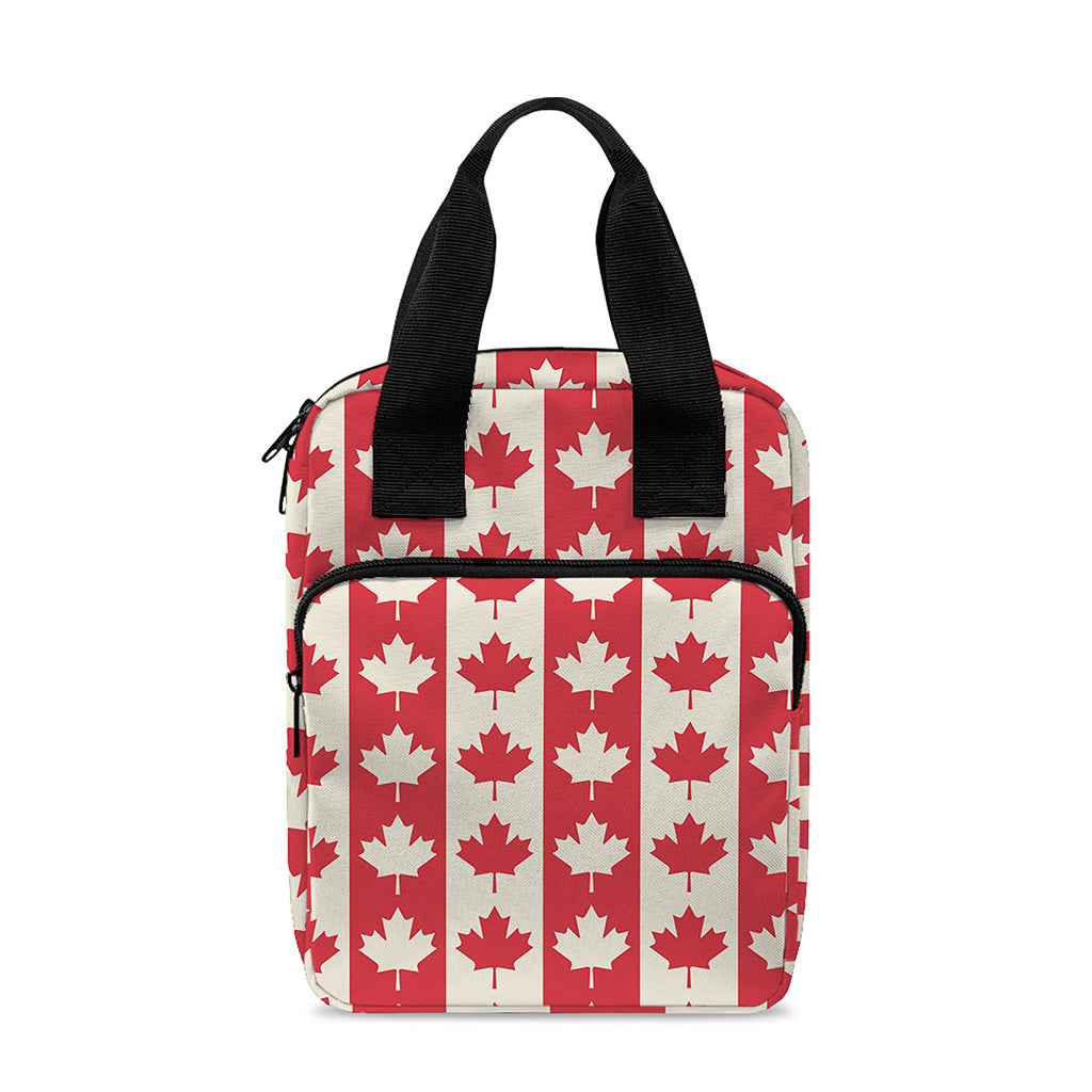 Canadian Maple Leaf Pattern Print Bible Tote Bag