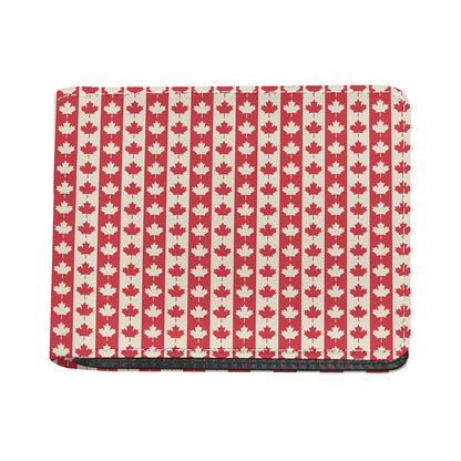 Canadian Maple Leaf Pattern Print Bifold Wallet