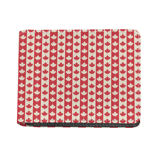 Canadian Maple Leaf Pattern Print Bifold Wallet