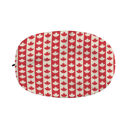 Canadian Maple Leaf Pattern Print Car Side Mirror Covers