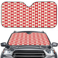 Canadian Maple Leaf Pattern Print Car Windshield Sun Shade