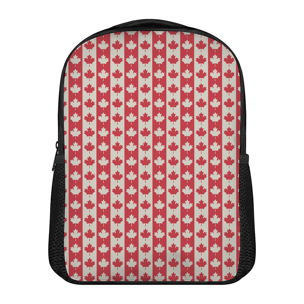 Canadian Maple Leaf Pattern Print Casual Backpack