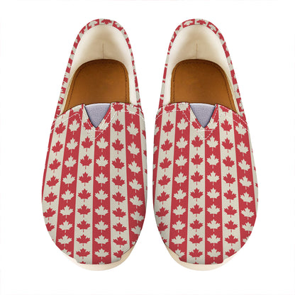 Canadian Maple Leaf Pattern Print Casual Shoes
