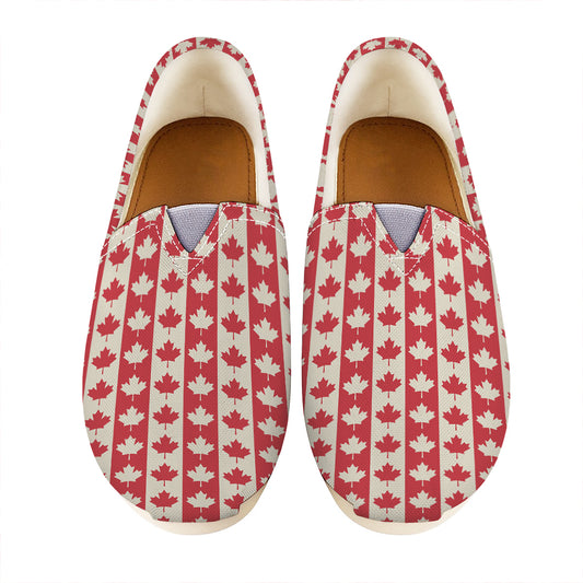 Canadian Maple Leaf Pattern Print Casual Shoes