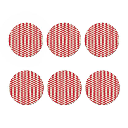 Canadian Maple Leaf Pattern Print Coaster Set