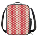 Canadian Maple Leaf Pattern Print Crossbody Lunch Bag