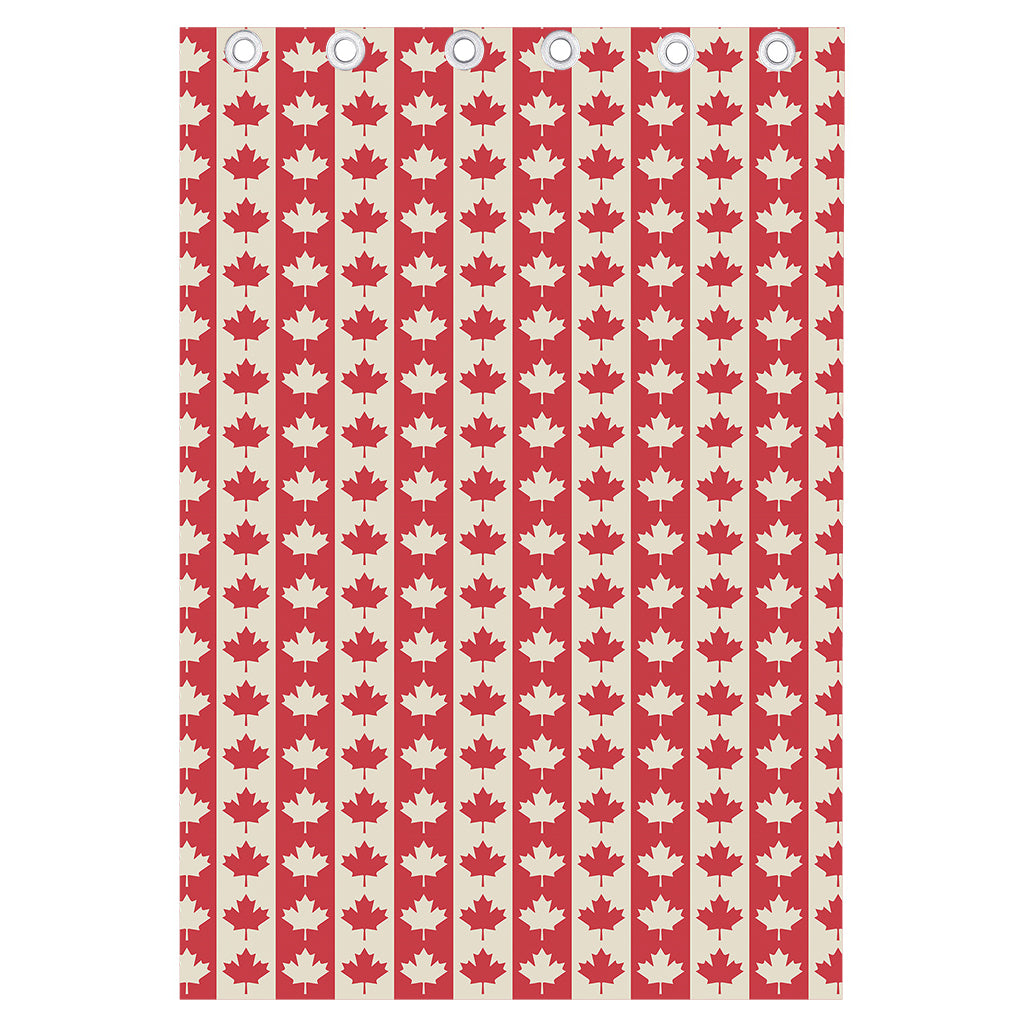 Canadian Maple Leaf Pattern Print Curtain