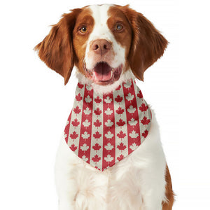 Canadian Maple Leaf Pattern Print Dog Bandana