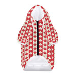 Canadian Maple Leaf Pattern Print Dog Zip Up Hoodie
