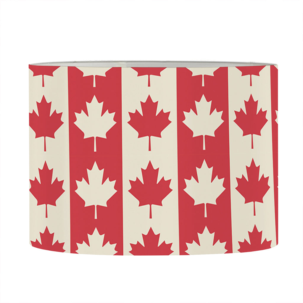 Canadian Maple Leaf Pattern Print Drum Lamp Shade