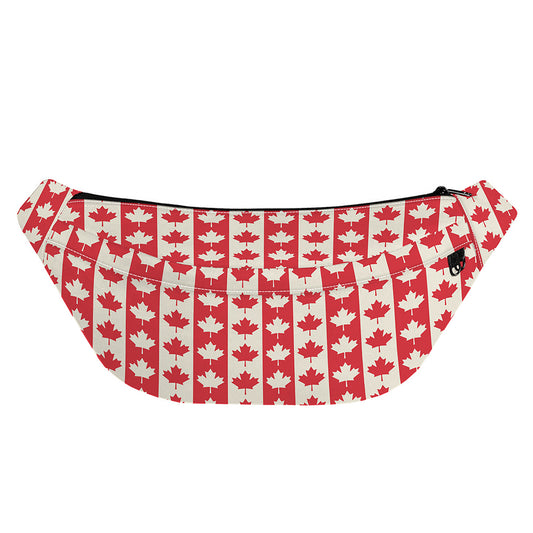 Canadian Maple Leaf Pattern Print Fanny Pack