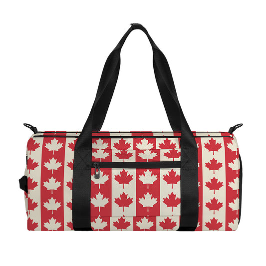 Canadian Maple Leaf Pattern Print Gym Bag
