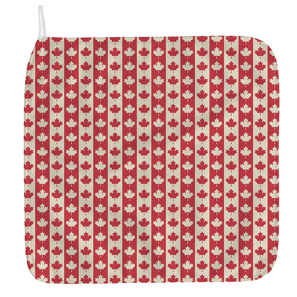 Canadian Maple Leaf Pattern Print Hand Towel