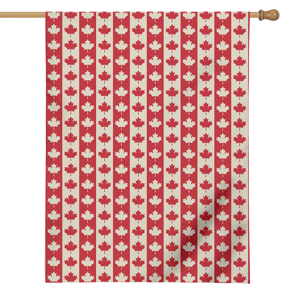 Canadian Maple Leaf Pattern Print House Flag
