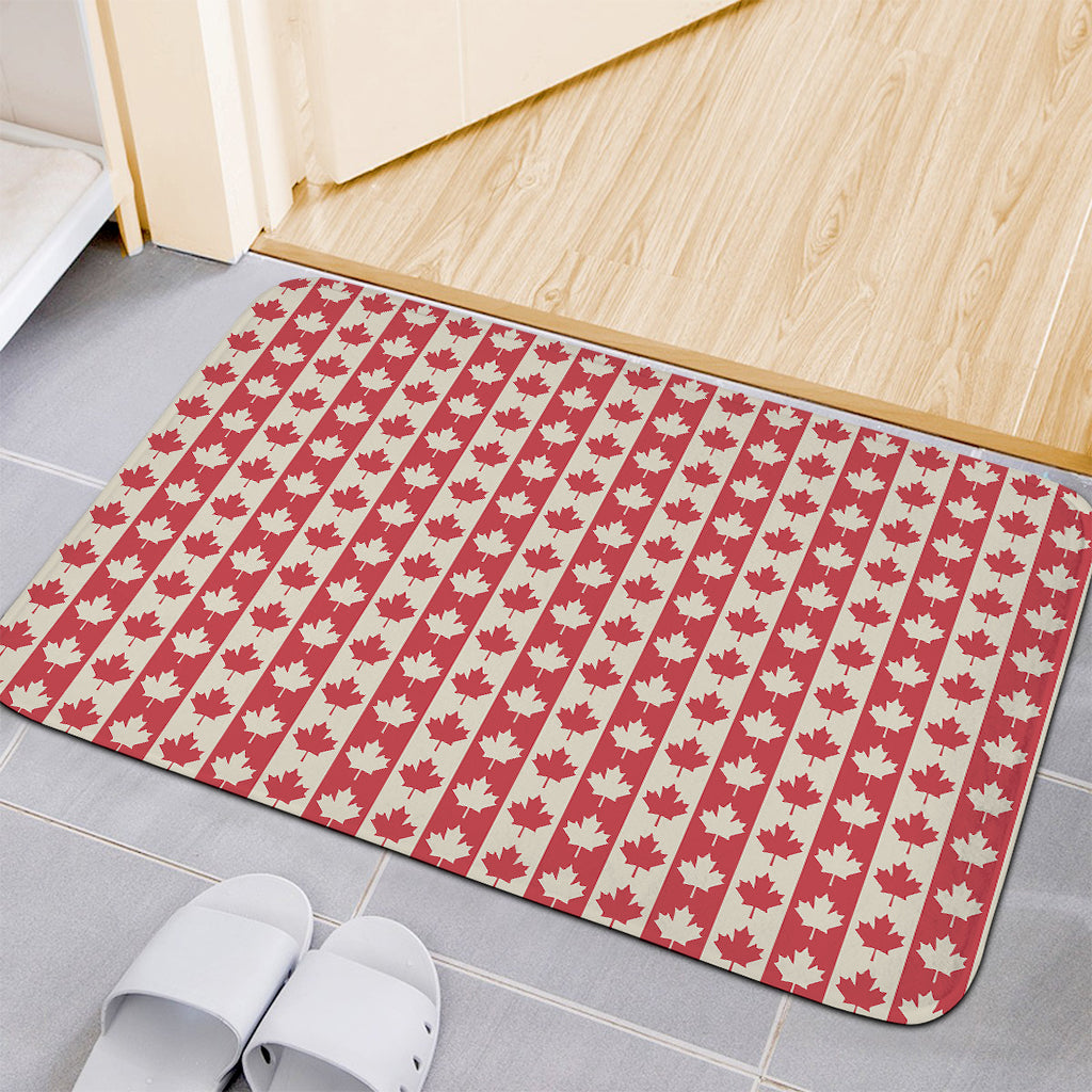 Canadian Maple Leaf Pattern Print Indoor Door Mat