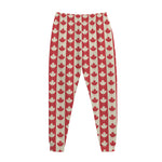 Canadian Maple Leaf Pattern Print Jogger Pants