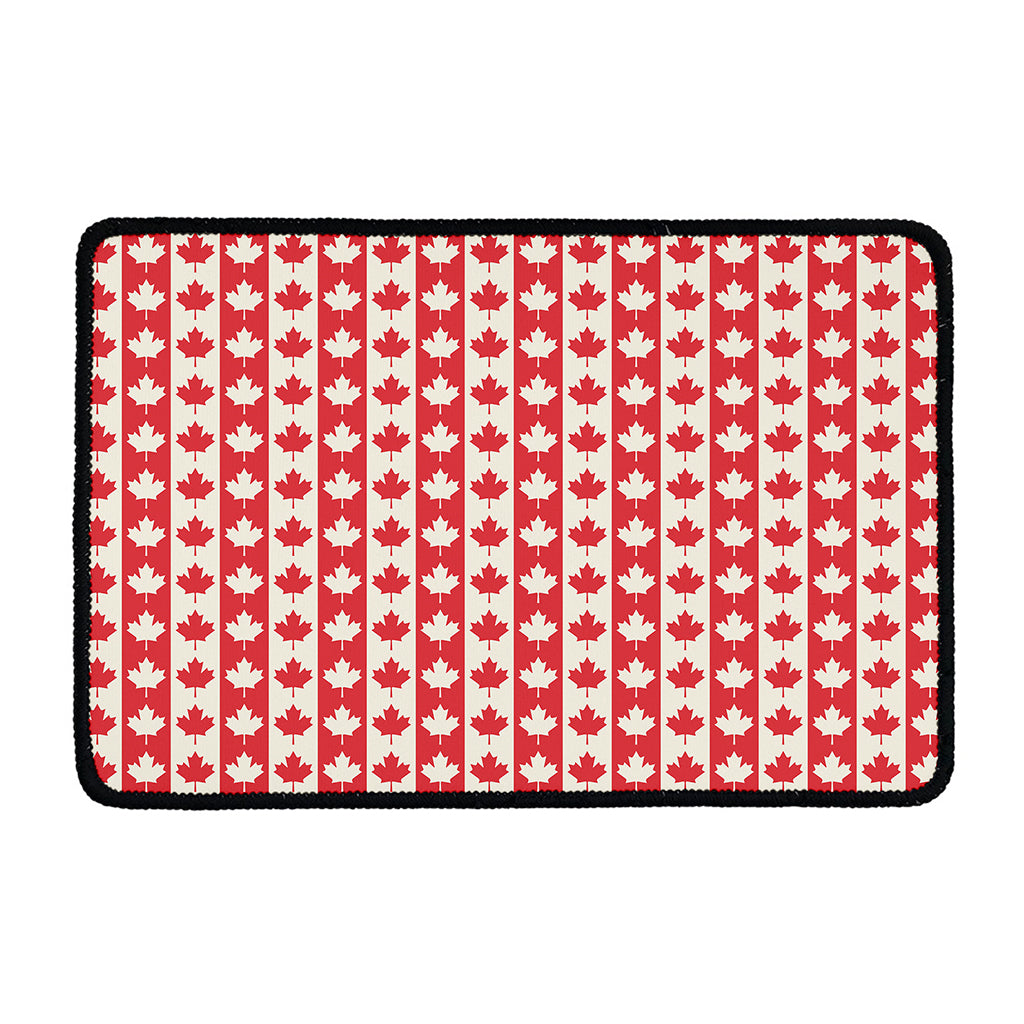 Canadian Maple Leaf Pattern Print Kitchen Mat