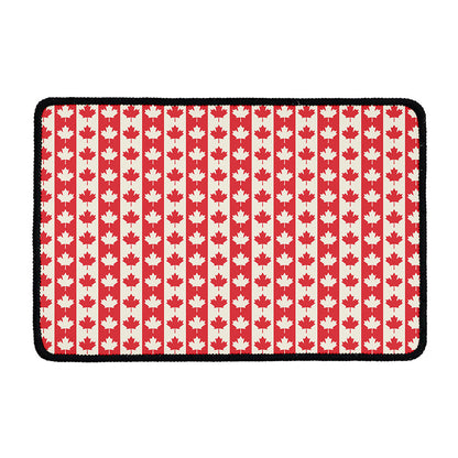 Canadian Maple Leaf Pattern Print Kitchen Mat