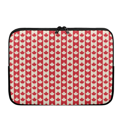 Canadian Maple Leaf Pattern Print Laptop Sleeve