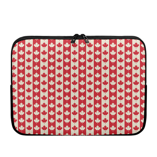 Canadian Maple Leaf Pattern Print Laptop Sleeve