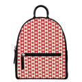 Canadian Maple Leaf Pattern Print Leather Backpack