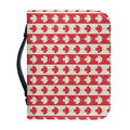 Canadian Maple Leaf Pattern Print Leather Bible Cover