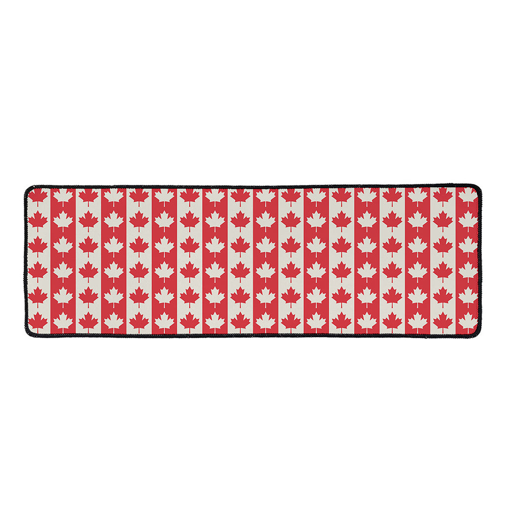 Canadian Maple Leaf Pattern Print Long Kitchen Mat