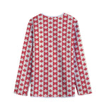 Canadian Maple Leaf Pattern Print Long Sleeve Short Coat