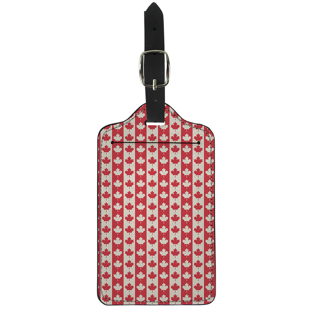 Canadian Maple Leaf Pattern Print Luggage Tag
