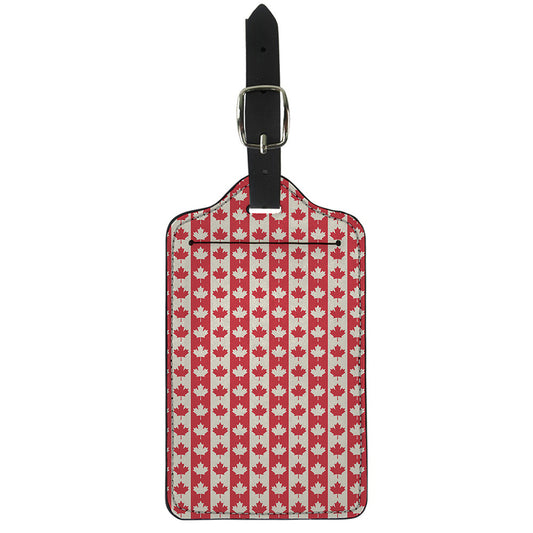 Canadian Maple Leaf Pattern Print Luggage Tag