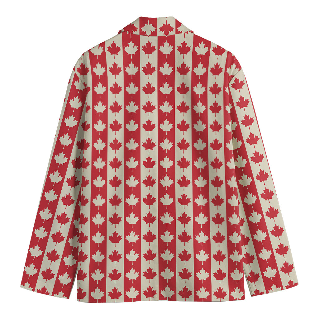 Canadian Maple Leaf Pattern Print Men's Blazer
