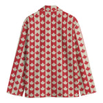 Canadian Maple Leaf Pattern Print Men's Cotton Blazer