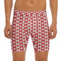 Canadian Maple Leaf Pattern Print Men's Long Boxer Briefs