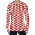Canadian Maple Leaf Pattern Print Men's Long Sleeve T-Shirt
