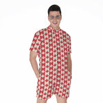 Canadian Maple Leaf Pattern Print Men's Rompers